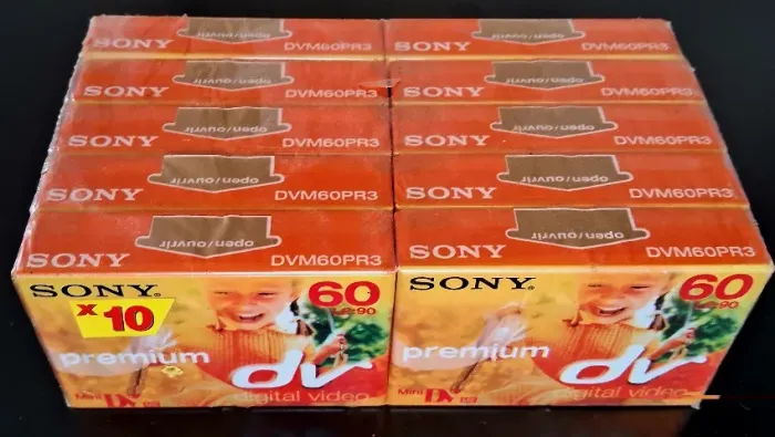 10 Fitas Cassete Video Sony Mini Dv-60me. Unidade: 10