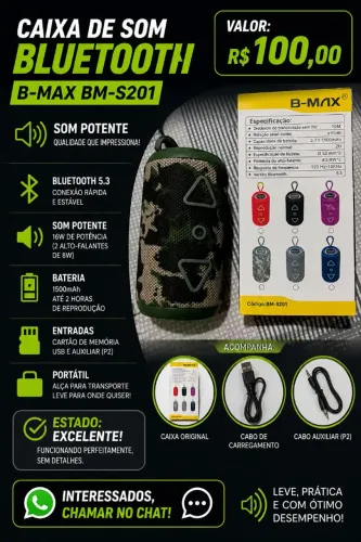 Caixinha De Som B-MAX
