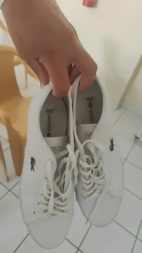Lacoste. Tênis original branco