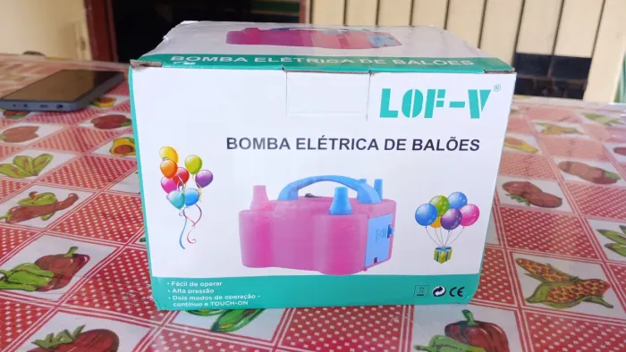 Bomba elétrica de balões 600w de potência