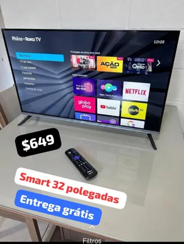 Smart tv 32 novissima toda perfeita entrego