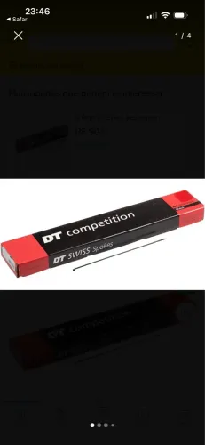 Pacote 10 unis raio DT Swiss