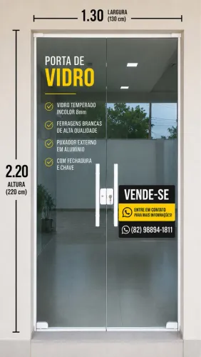 Porta de vidro