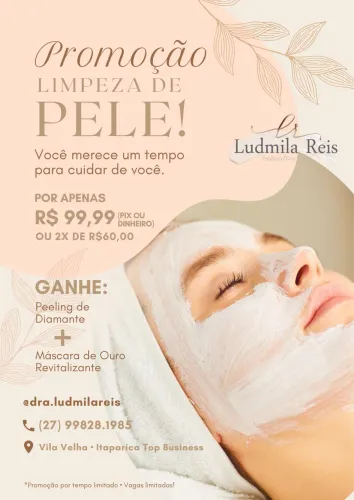 Promoção Limpeza de Pele + Brindes 