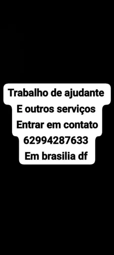 Sou ajudante estou disponível 
