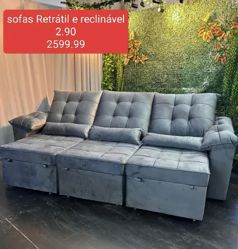 Sofá Retrátil e reclinável 