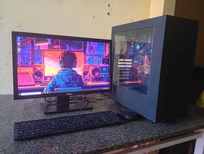 VENDO/TROCO PC GAMER I3-10100 8GB NVME 240GB + HD 1T FONTE GAMER 500W COMPLETO