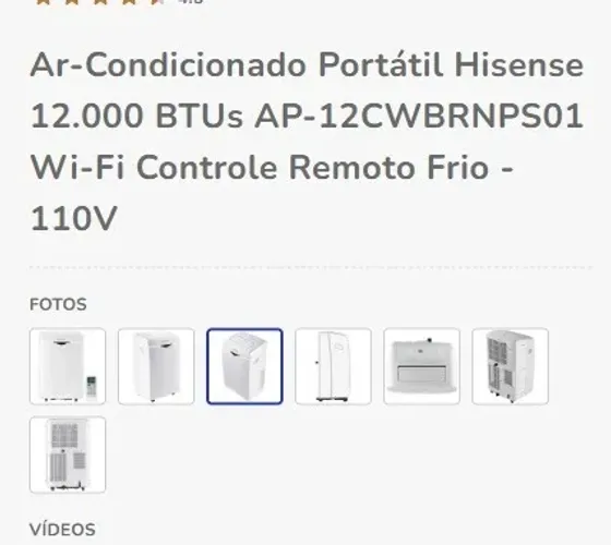 Vendo ar condicionado portátil