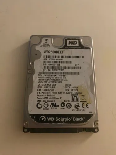 Hd WD 2.6 250gb
