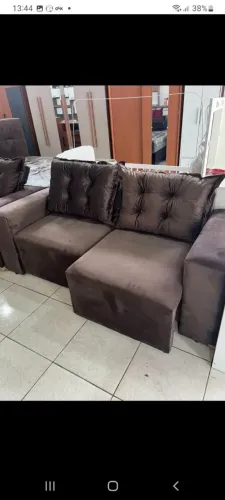 Sofá retrátil novo na embalagem
