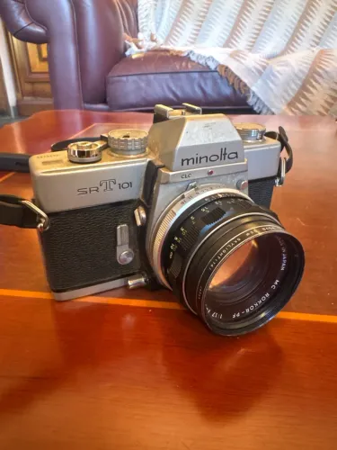 Câmera fotográfica minolta srt