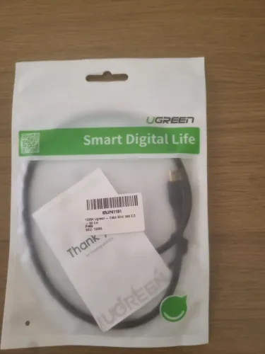 Cabo de dados usb-a mini usb ugreen modelo 10354 50 cm para dispositivos mais antigos