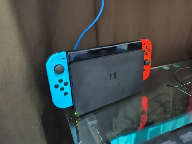 Nintendo switch OLED desbloqueado caixa, 4 Join cons, bolsa, 128gb cartão SD