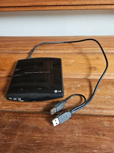 Leitor de CD DVD portátil LG usb