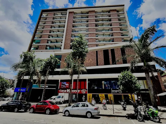 Apartamento à venda com 1 quarto, sala com varanda, banheiro social e todo mobiliado