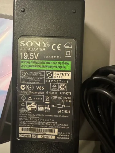 Fonte Carregador Sony Vaio Original 19,5V 90W