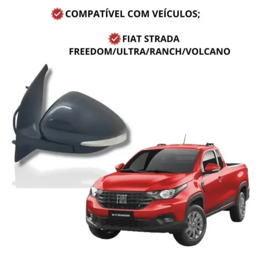 Retrovisor Strada 2021/ com controle , C/seta LD