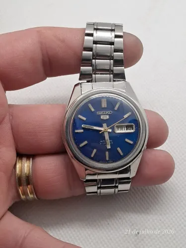 Relogio Seiko 6119 automático azul