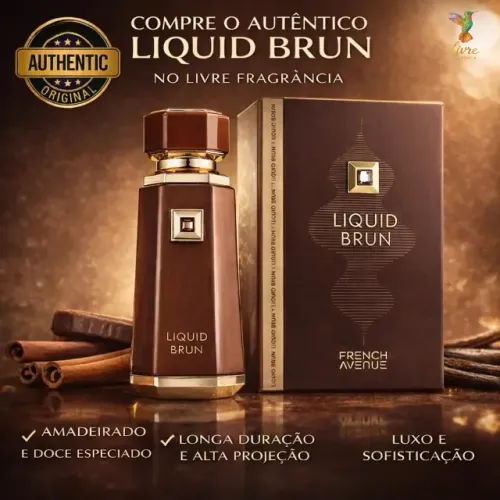 LIQUID BRUN FRENCH AVENUE 100 ML ? PERFUME ÁRABE MASCULINO ORIGINAL