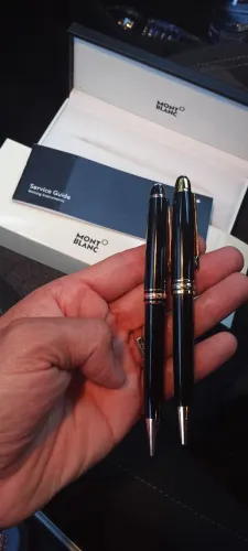 Caneta montblanc meisterstuck na caixa