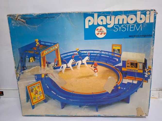 Brinquedo Playmobil Circus Com Caixa e Acessórios Bonecos