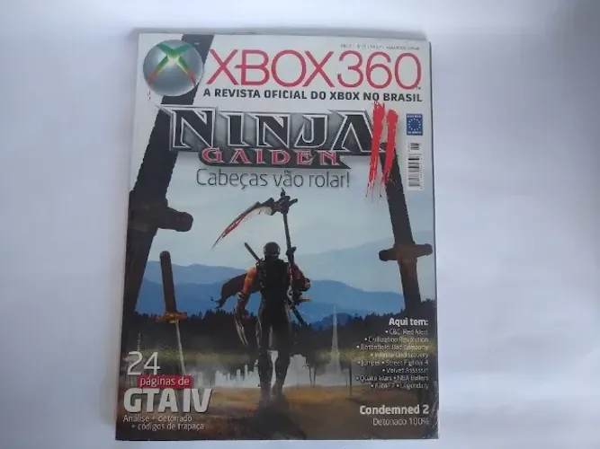 Revista Xbox N. 18 Ano 2: Ninja Gaiden 2 - Na embalagem