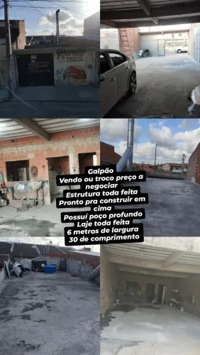 Galpão com laje vendo ou troco 