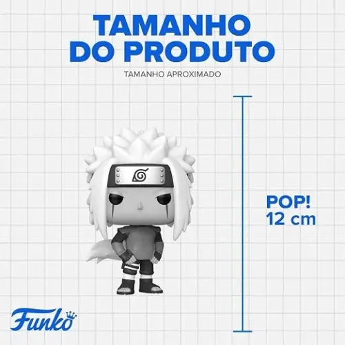 Candide, Boneco, Funko POP! Jiraiya Sannin, Naruto Shippuden - 12 cm