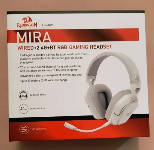 Headset Redragon sem fio MIRA