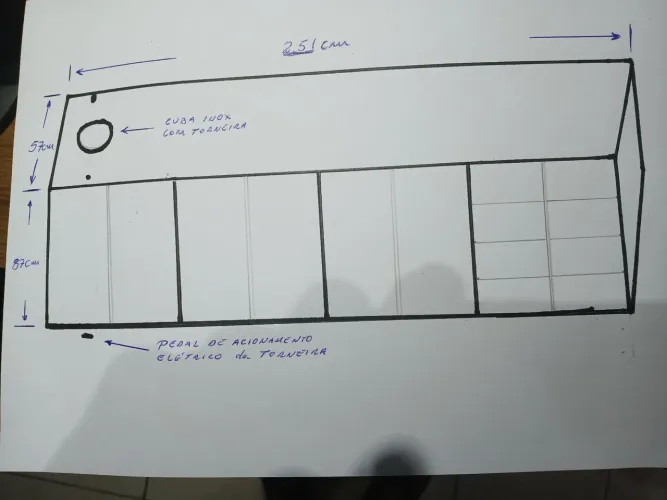 ARMÁRIO TIPO BANCADA PA CONSULTÓRIO DENTÁRIO ( SEMINOVOS)