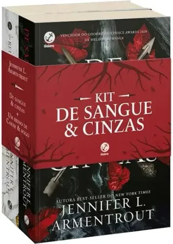 Kit De sangue e cinzas vol 1 e 2