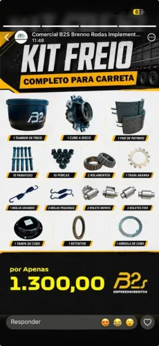 Kit de Freio para Carretas