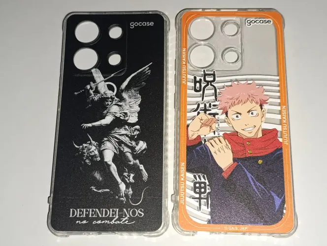 Capa gocase Anti impacto; Xiaomi Redmi Note 13 4G (São Miguel Arcanjo e Jujitsu Kaisen)