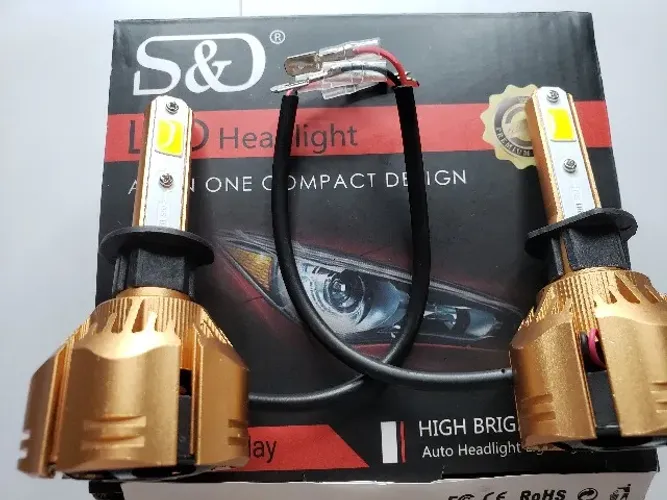 Lâmpada Super led H1 super forte 12v 30.000 lumes 6,500k S&D - Novas