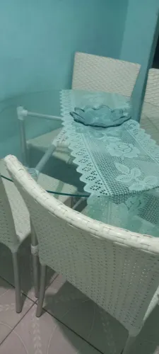 mesa tampo de vidro