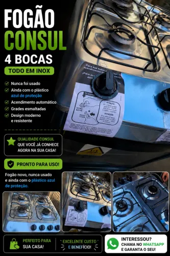 FOGÃO NOVO CÔNSUL