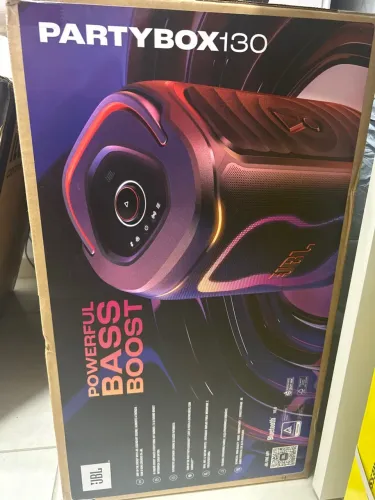 JBL Partybox 130 Preta Lacrada com Nf