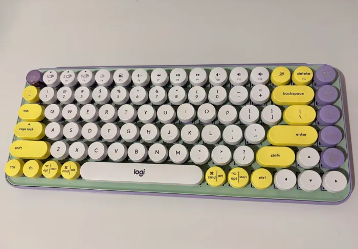 Logitech teclado mecânico sem fio lilás 
