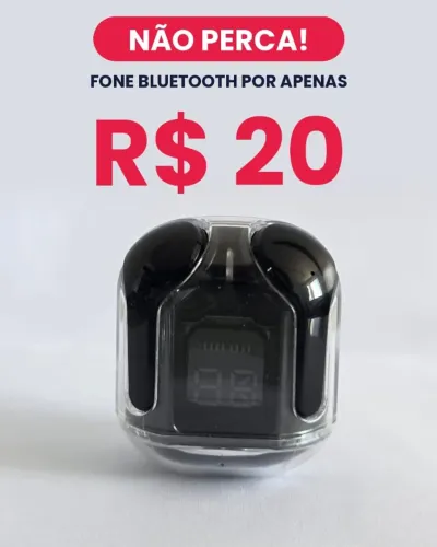 Fone Bluetooth Premium Preto - Design Futurista, Tecnologia Avançada e Som Imersivo!