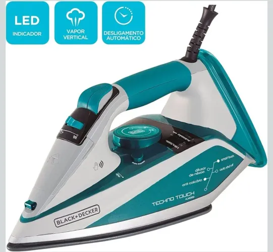 Ferro a vapor digital Black Decker touch auto shut .
