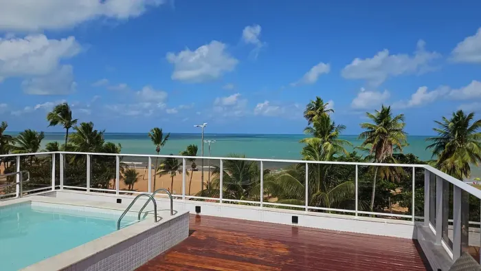 Apartamento 55m2 2 quartos frente Mar do Cabo Branco - João Pessoa - PB