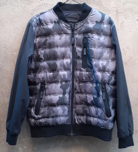Jaqueta puffer dupla face g