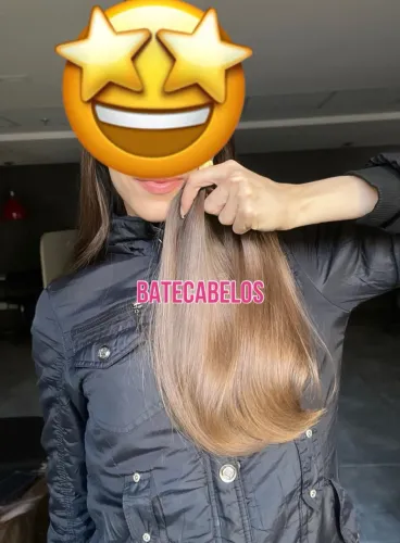 Cabelo virgem extra fino loiro brasileiro do Sul