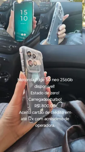 Motorola Edge 50 neo zerado 256gb com função NFC e muito mais!