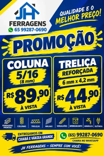 COLUNA 5/16 - TRELIÇA REFORÇADA/ PROMOÇÃO