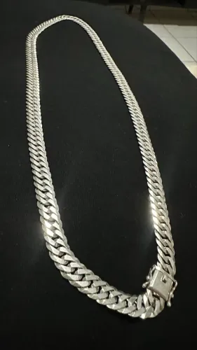 Corrente de prata elo duplo 10mm