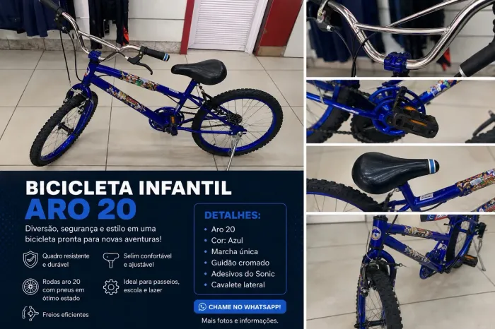 BICICLETA -ÓTIMA PARA SUA CRIANÇA 
