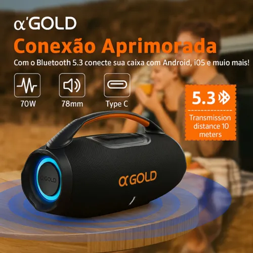 Caixa Som Tws 70w Estéreo Alta Hifi Ajuste Graves / Agudos