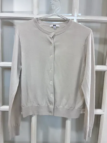 Cardigan / Blusa de Trico Bege Uniqlo M
