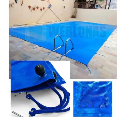 Capa Para Piscina 2,5x4,5 Proteção Emborrachada Azul 4,5x2,5